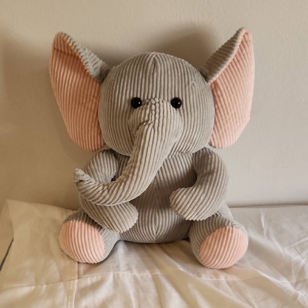 Weighted Elephant Heating Snuggle Stuffed Animal